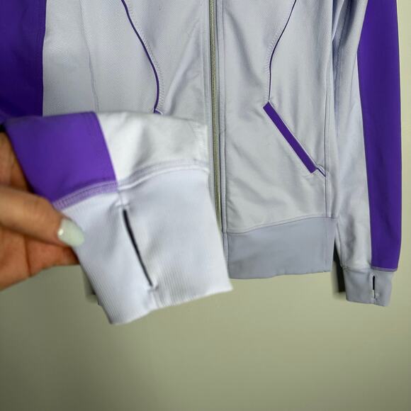 Lululemon Women's Full Zip Cool Breeze / Power Purple‎ Contempo Jacket Size 6/8 - Picture 4 of 9